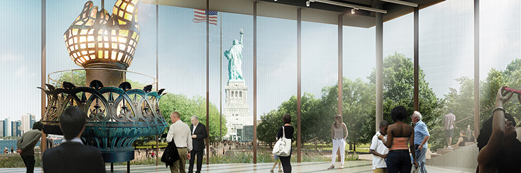 Project of the Month: FXCollaborative, ESI Design and DeSimone  top off 26,000 s/f Statue of Liberty Museum project